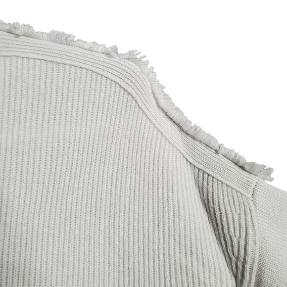Dorothee Schumacher 5 Size XL Sweater Cashmere Ribbed Knit Fringe Mock Neck Luxe - Picture 12 of 12